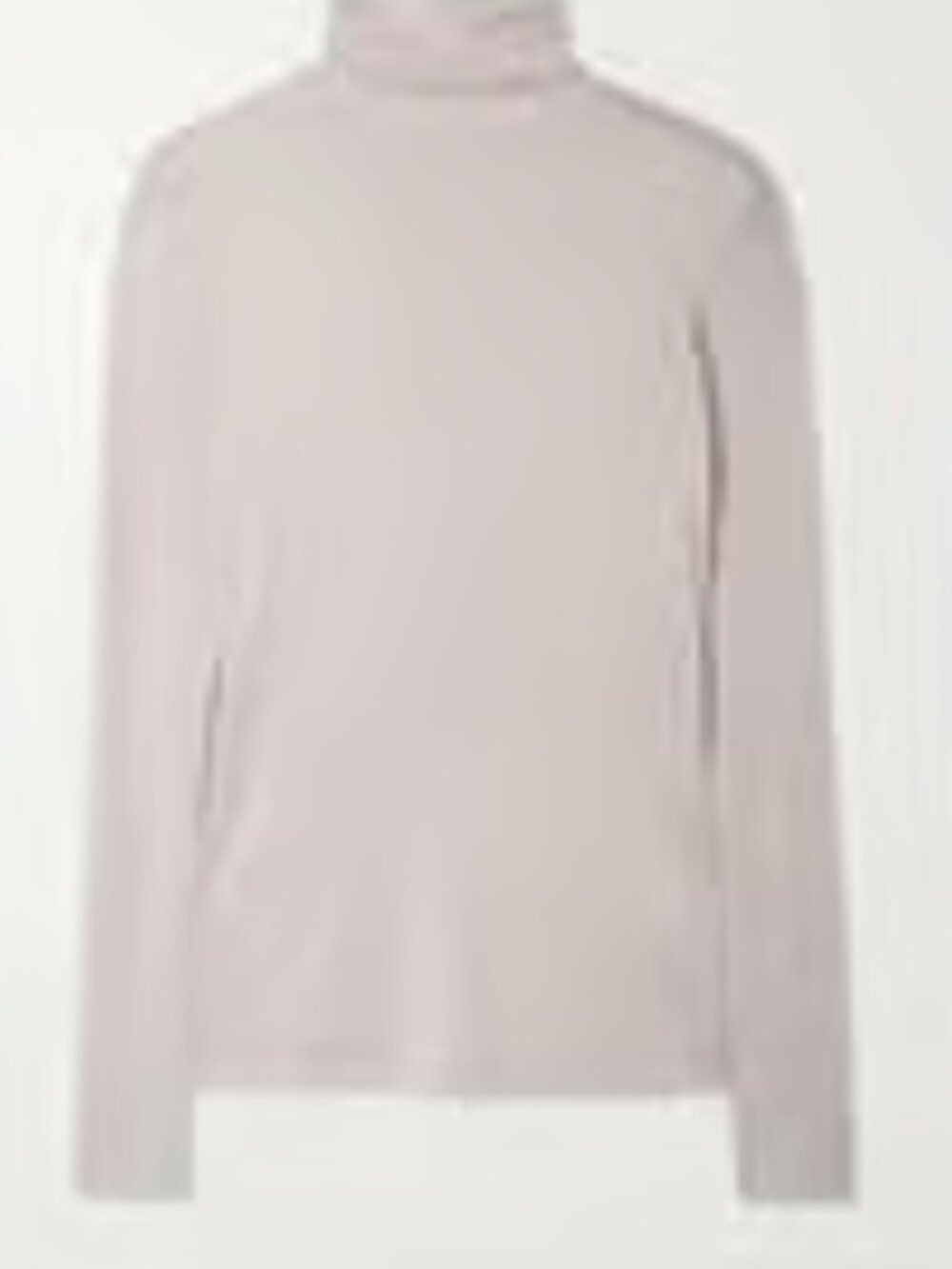MaxMara - Turtleneck (M): Fabian Shiny Jersey Top (Stone)